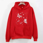 Red Sparkle Butterly Hoodie (KO-HD-0092)