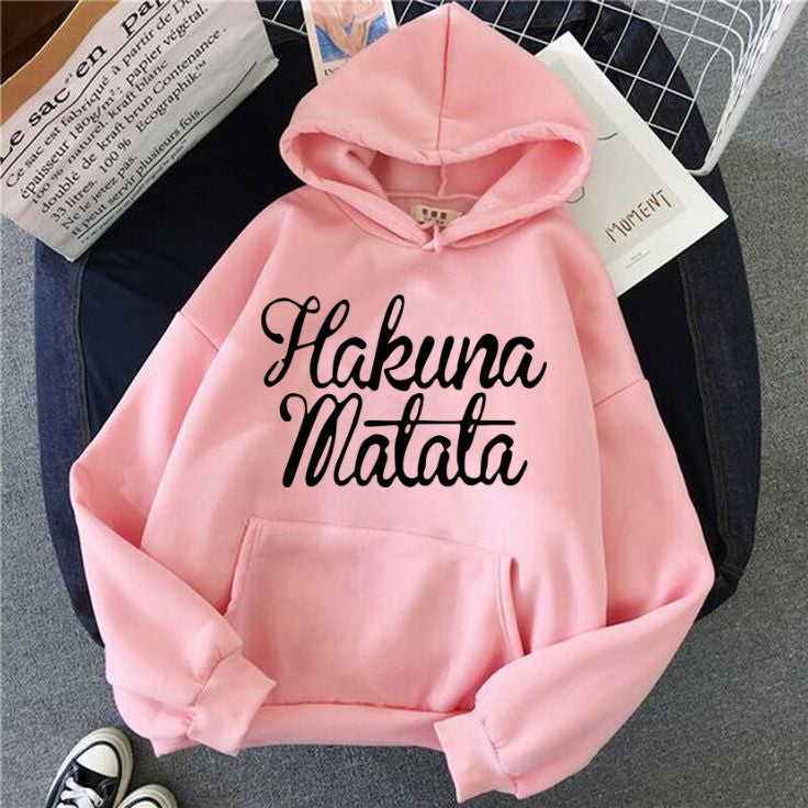 PINK HUKANA MATATA HOODE