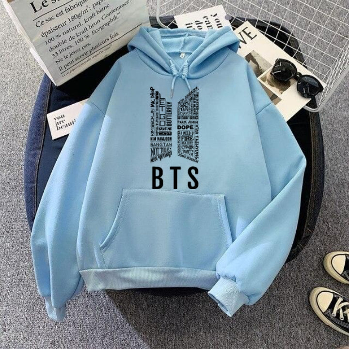 SKY BLUE BTS HOODIE