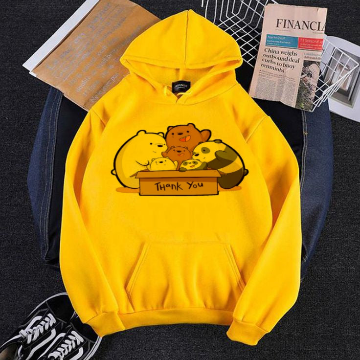 YELLOW BEARS WITH BOX HOODIE