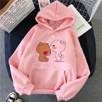 PINK BLESSED TEDDY HOODIE