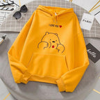 YELLOW I LOVE YOU PANDA HOODIE