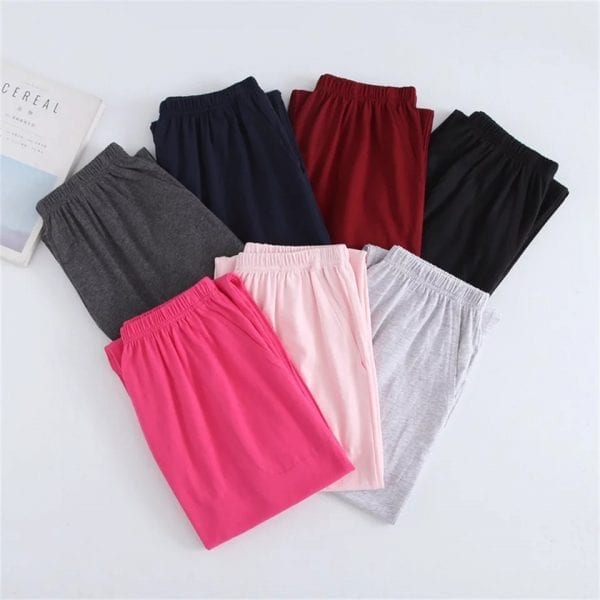 Pack of 4 High Waisted Plain Sleeping Pajamas