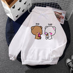 WHITE TEDDY WITH ICE-CREAM HOODIE