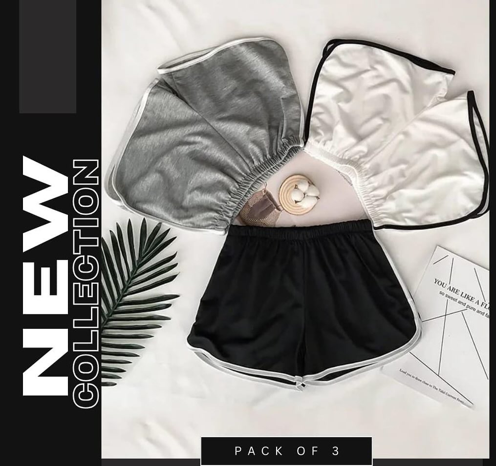 Pack of 3 Relaxing shorts for Women (KO-LS-0490)
