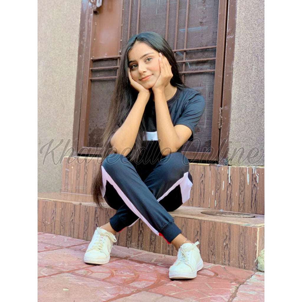 Red & White Half Sleeves Track Suit (KO-TS-0051)