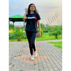 Red & White Half Sleeves Track Suit (KO-TS-0051)