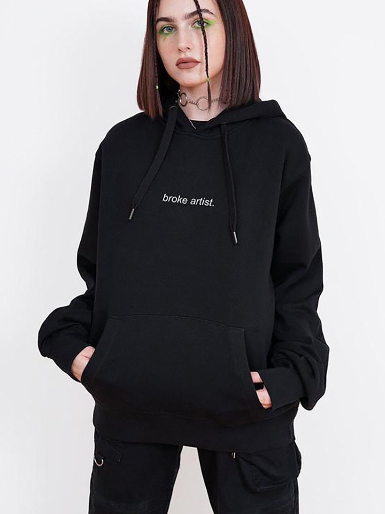 BLACK BROKE ARTIST HOODIE