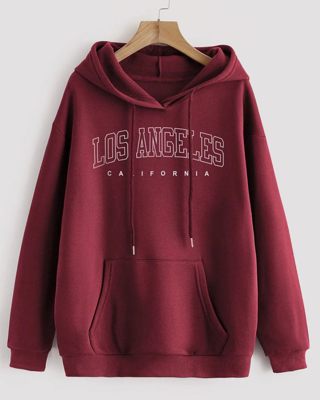 MAROON LOSE ANGELES CALIFORNIA HOODIE