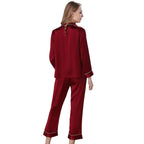 SILK NIGHT SUIT – MAROON (KO-SN-0316)