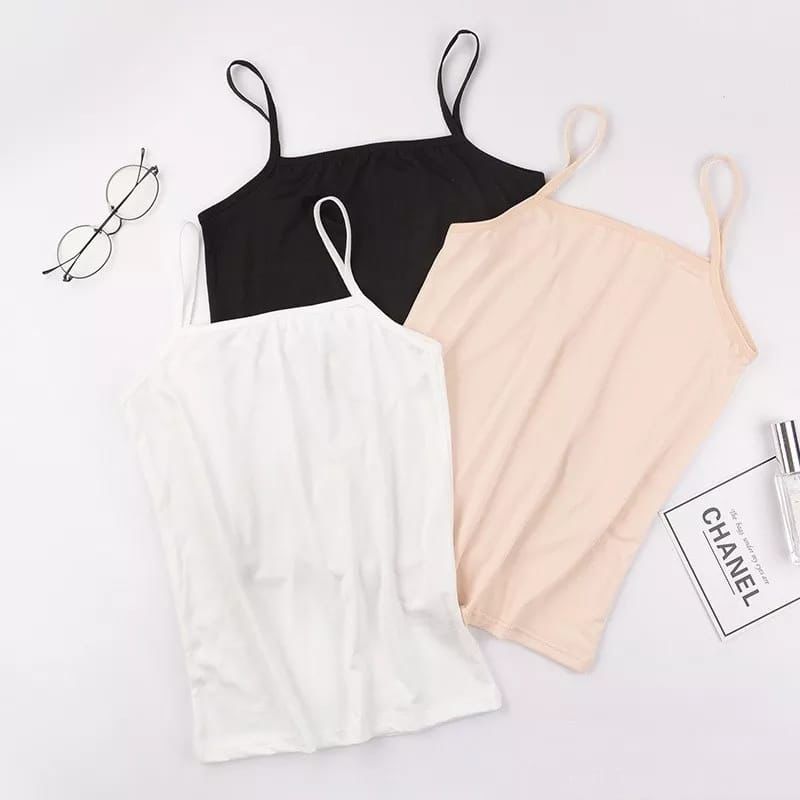 CAMISOLE TOP - STANDARD - PACK OF 3 - MIX COLORS (KO-CNS-251)