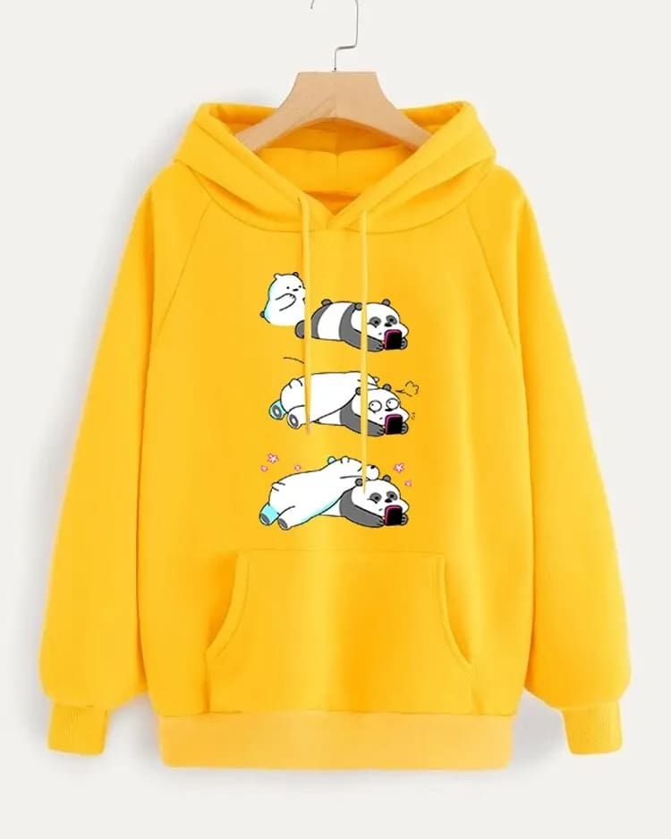 YELLOW LAZY BEARS HOODIE