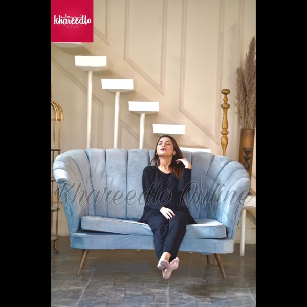 Black Frill Style Full Sleeves Home Wear (KO-NS-036)