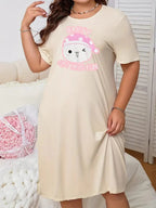 Skin Baby Kitty Print Long Shirt For Women (KO-LS-521)