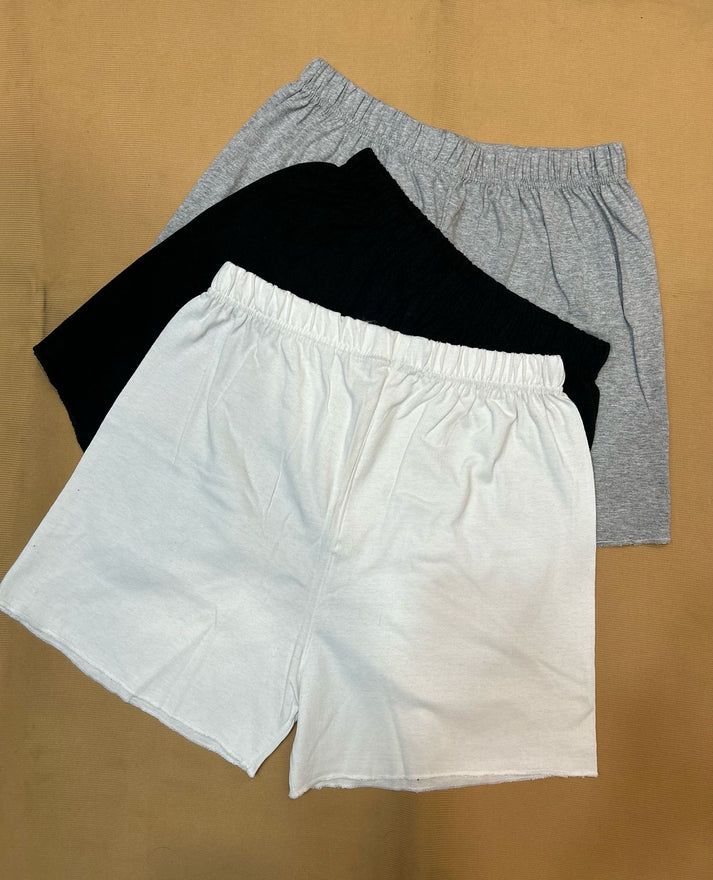 Pack Of 3 Plain Frills style Shorts For Ladies (KO-LS-0499)