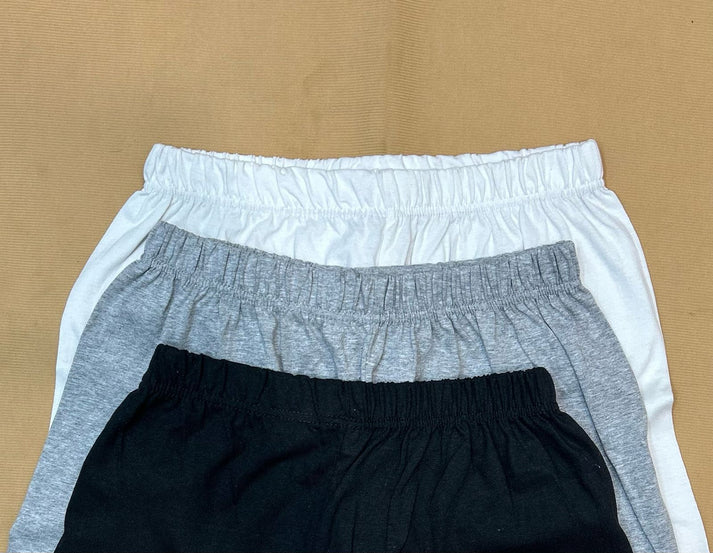 Pack Of 3 Plain Frills style Shorts For Ladies (KO-LS-0499)