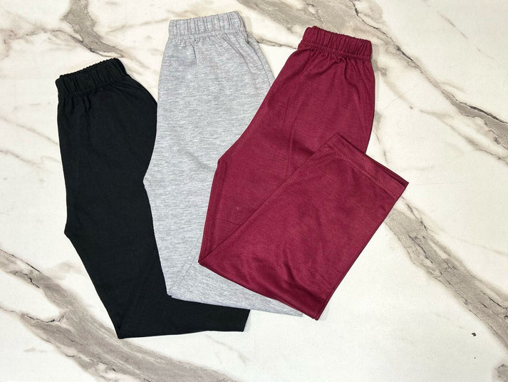 Pack Of 3 Kids Plain Trouser (KO-641)
