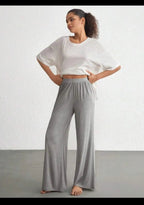 Pack Of 3 Plazzo Pajamas For Ladies (KO-642)