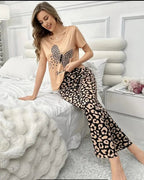 Brown You are Beautiful Butterfly Printed Night Suit