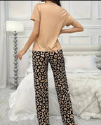 Brown You are Beautiful Butterfly Printed Night Suit