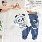 White Funky Panda Kids Track Suit