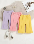 Pack of Three Multi colours Kids Fleece Trousers (TA-001)