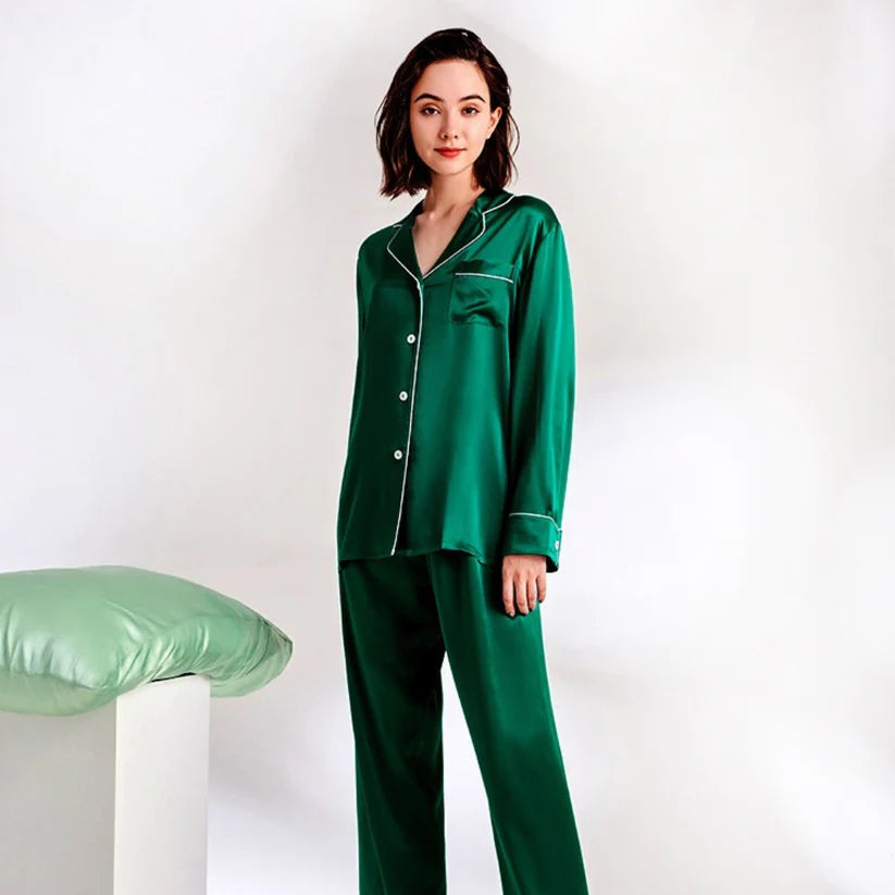 SILK NIGHT SUIT – GREEN (KO-SN-0275)