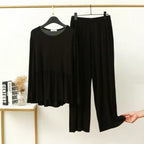 Black Frill Style Full Sleeves Home Wear (KO-NS-036)