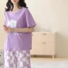 casual sleepwear lilac