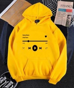 YELLOW PLAY MUSIC HOODIE