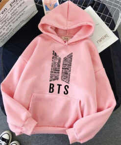 PINK BTS HOODIE