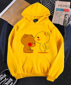 YELLOW BLESSED TEDDY HOODIE 