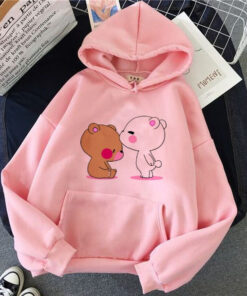 PINK BLESSED TEDDY HOODIE