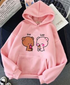Pink Teddy With Ice-cream Hoodie