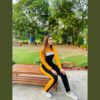 New Yellow Panel Full Sleeves Track Suit (KO-TS-0038)
