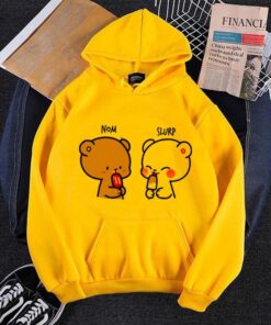 YELLOW TEDDY WITH ICE-CREAM HOODIE