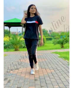 Red & White Half Sleeves Track Suit (KO-TS-0051)