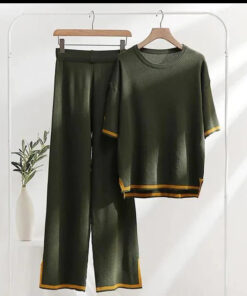Green Baggie Style half Sleeves T-shirt With Loose Trouser