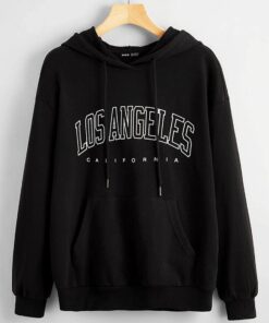 BLACK LOSE ANGELES CALIFORNIA HOODIE