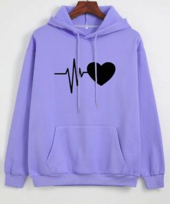 LILAC HEART BEAT HOODIE