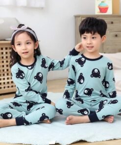 Baby or Baba Blue Bears print Night Suit for Kids (1 Pcs) (KO-KNS-234)