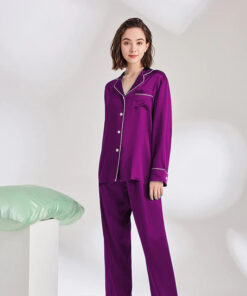 SILK NIGHT SUIT – PURPLE (KO-SN-0277)
