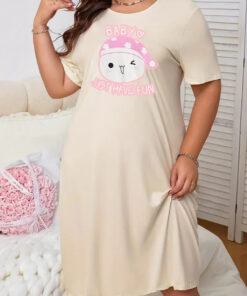 Skin Baby Kitty Print Long Shirt For Women (KO-LS-521)