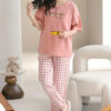 Pink Lovely Three Bears Printed Night Suit