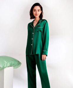 SILK NIGHT SUIT – GREEN (KO-SN-0275)